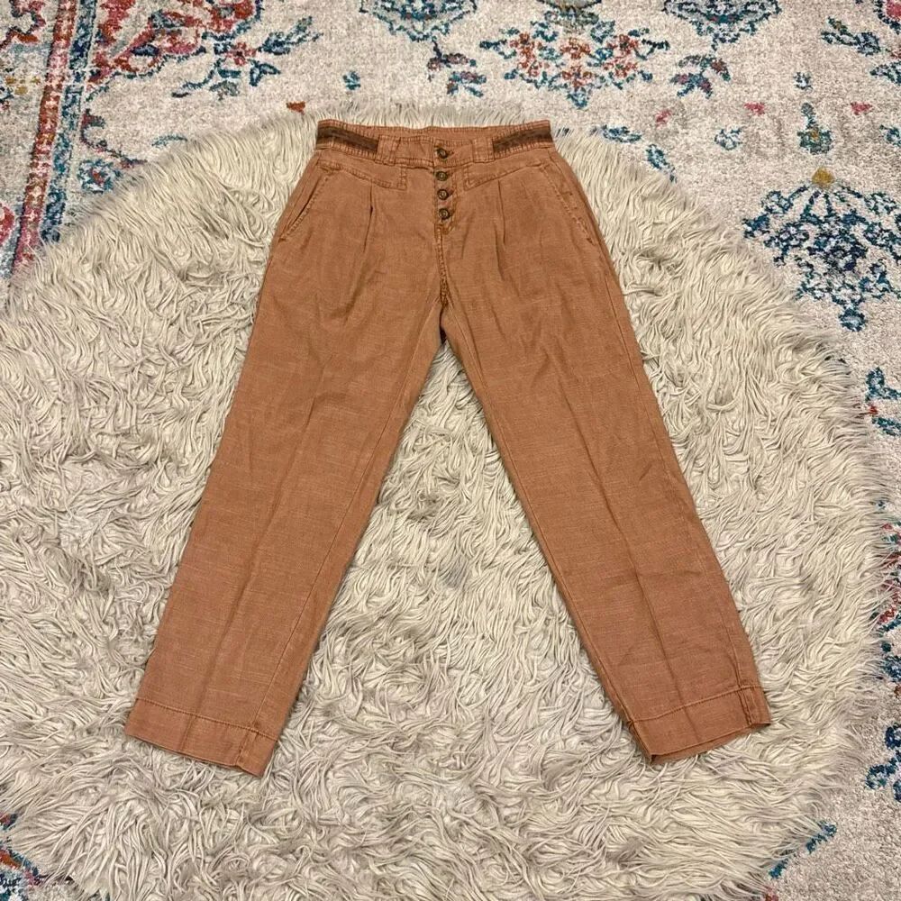 Sundance Quinn Linen Pants size 4 P